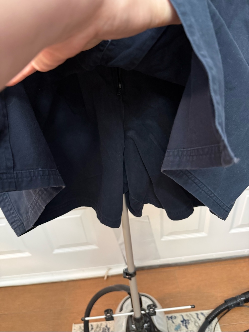 Rafaella Navy Button-Front Skort - Picture 2 of 4